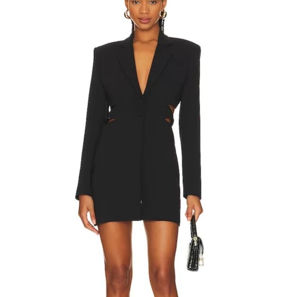 Bardot NWT Tribeca Black Blazer Dress - Medium - Picture 2 of 14